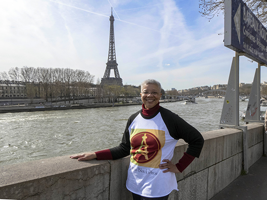 Monique Y. Wells at Place de l'Alma